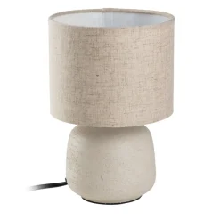 Lampa stołowa z abażurem beżowa 21,5 cm * H&S Decoration Discount