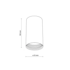 Lampa sufitowa AMIS biała 1xGU10 * TK Lighting Discount
