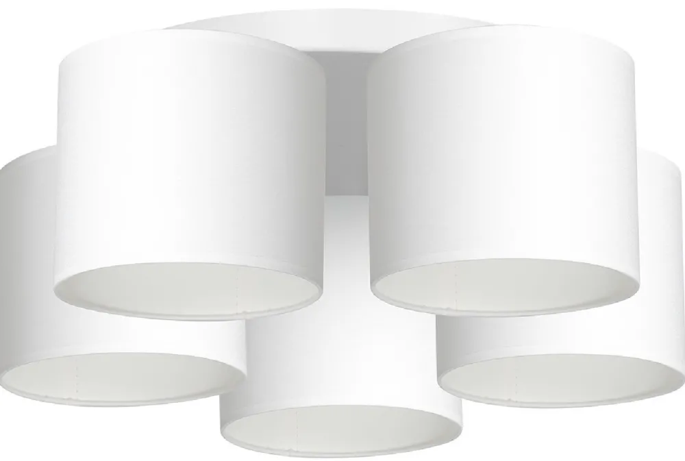 Lampa Sufitowa ARDEN Biały Abażur 5xE27 * Luminex Clearance
