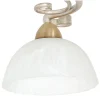 Lampa Sufitowa AURORA Kremowy Złoty Szklany Klosz 2xE27 * Luminex Hot