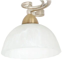 Lampa Sufitowa AURORA Kremowy Złoty Szklany Klosz 2xE27 * Luminex Hot