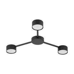 Lampa Sufitowa AVIA Czarny 3xGX53 * TK Lighting New
