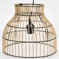 Lampa sufitowa bambus Natural 31x26 cm * H&S Decoration Discount