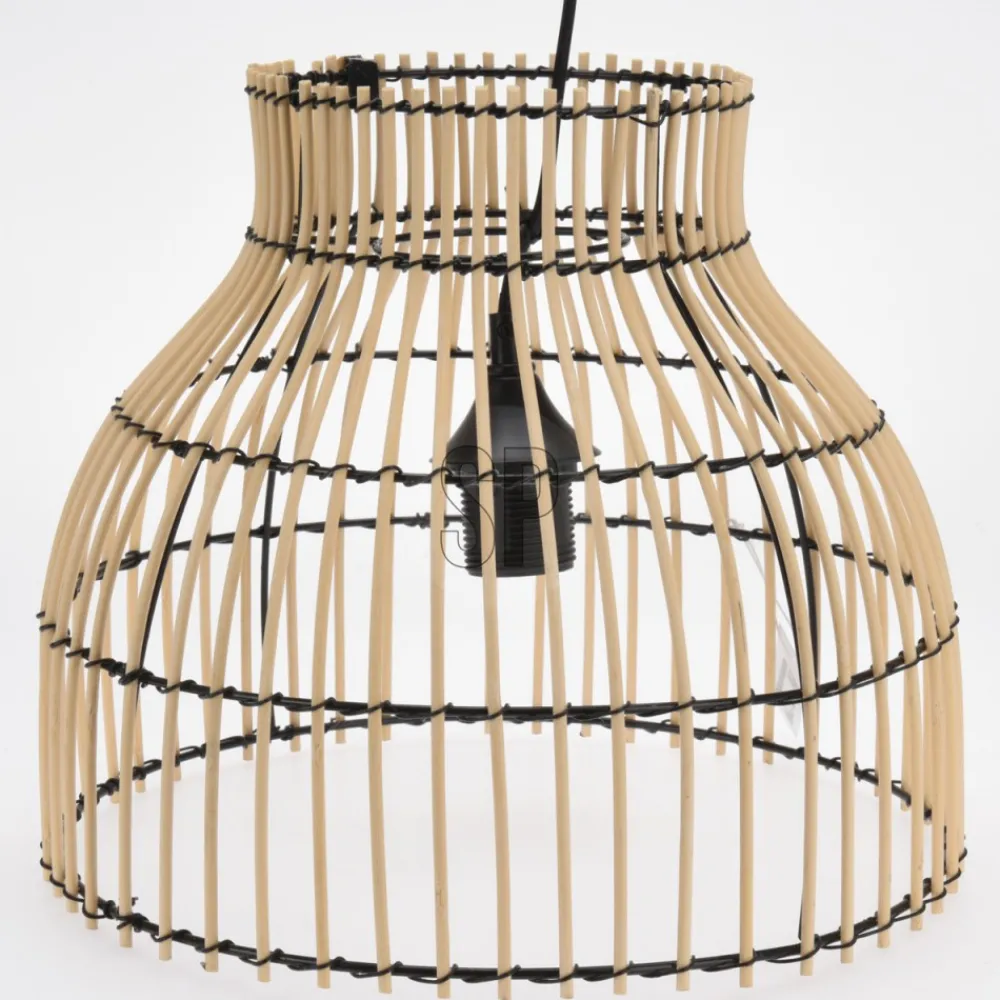 Lampa sufitowa bambus Natural 31x26 cm * H&S Decoration Discount