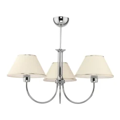 Lampa Sufitowa BEGAMO Srebrny Beżowy 3xE27 * Jupiter Discount