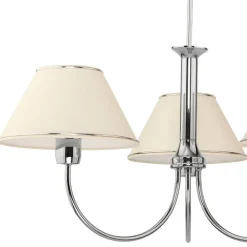 Lampa Sufitowa BEGAMO Srebrny Beżowy 3xE27 * Jupiter Discount