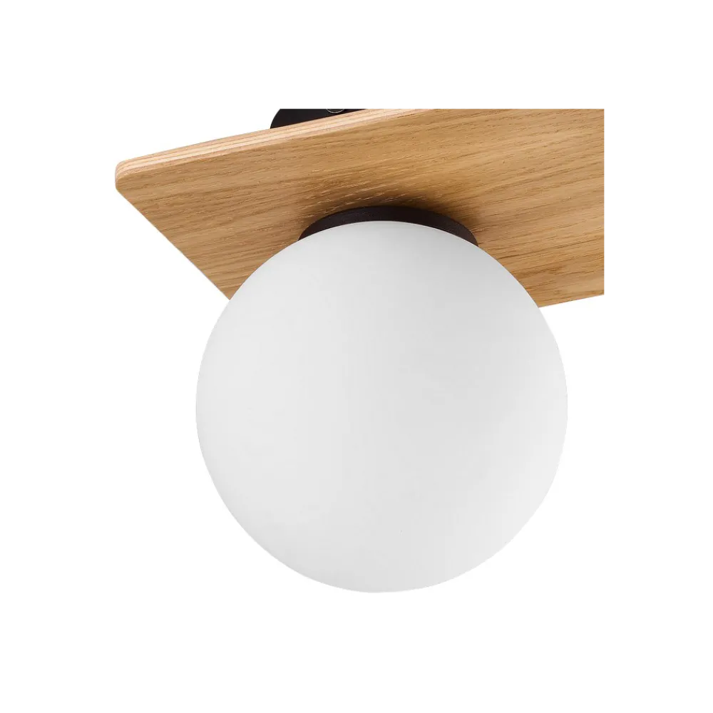 Lampa Sufitowa BIANCA Czarny Brązowy Szklany Klosz 1xG9 * TK Lighting Discount