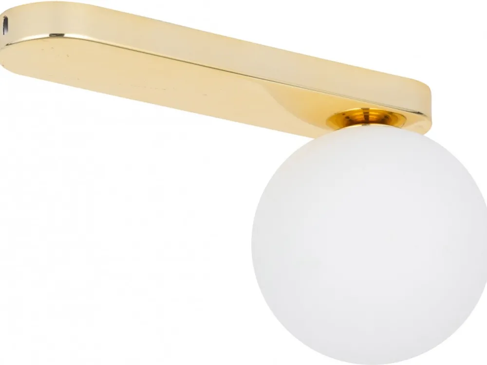Lampa Sufitowa BIANCA Złoty Szklany Klosz 1xG9 * TK Lighting Online