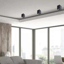 Lampa Sufitowa BIMA RING Czarmy 1xGU10 8cm * Eko-light Hot