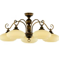 Lampa sufitowa BOLERO złoty patynowany 5xE27 * Jupiter Outlet