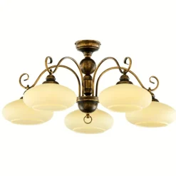 Lampa sufitowa BOLERO złoty patynowany 5xE27 * Jupiter Outlet