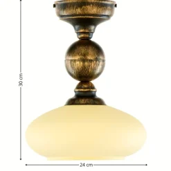 Lampa sufitowa BOLERO złoty patynowany 1xE27 * Jupiter Outlet