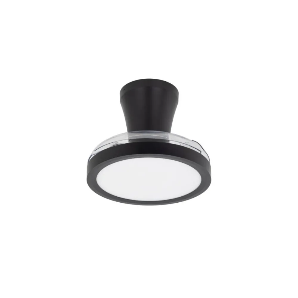 Lampa sufitowa BREEZE czarna 1xLED z wiatrakiem i pilotem * TK Lighting