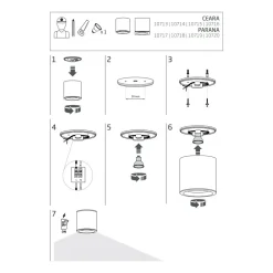 Lampa Sufitowa CEARA Biały 1xGU10 IP44 * Nowodvorski Outlet
