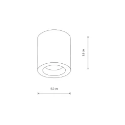 Lampa Sufitowa CEARA Srebrny 1xGU10 IP44 * Nowodvorski Discount
