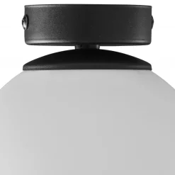 Lampa Sufitowa CELESTE Czarny Szklany Klosz 1xE27 * TK Lighting Sale