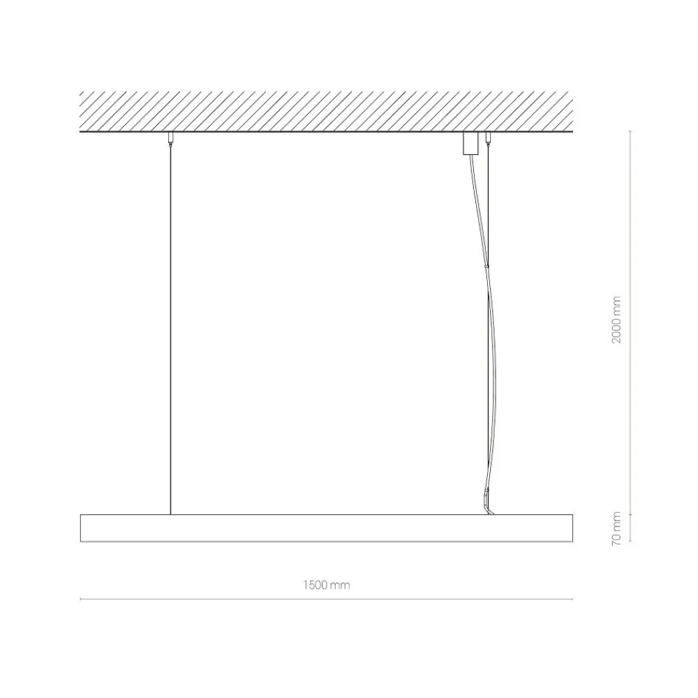 Lampa Sufitowa CL OFFICE Czarny 40W 4000K 151cm * Nowodvorski Sale