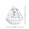 Lampa Sufitowa DIAMOND Biały Metalowy Klosz 1xE27 30cm * TK Lighting