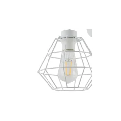 Lampa Sufitowa DIAMOND Biały Metalowy Klosz 1xE27 30cm * TK Lighting