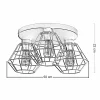 Lampa Sufitowa DIAMOND Czarny Metalowe Klosze 3xE27 * TK Lighting Online