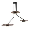 Lampa Sufitowa DISK Czarny Brązowy 3xXG53 * Nowodvorski Online