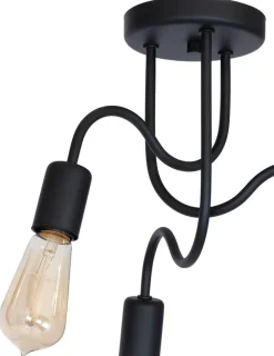 Lampa Sufitowa DOW Czarny 3xE27 * Luminex