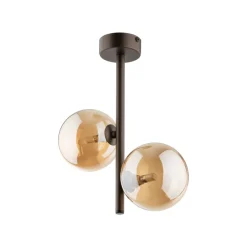 Lampa Sufitowa ESTERA Brązowy Szklane Klosze 2xG9 * TK Lighting