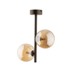 Lampa Sufitowa ESTERA Brązowy Szklane Klosze 2xG9 * TK Lighting