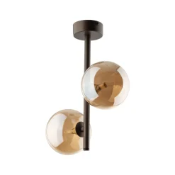 Lampa Sufitowa ESTERA Brązowy Szklane Klosze 2xG9 * TK Lighting