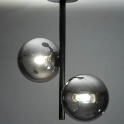 Lampa Sufitowa ESTERA Czarny Szklane Klosze 2xG9 * TK Lighting Online