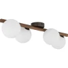 Lampa sufitowa ESTERA WOOD orzech klosz biały 4xG9 * TK Lighting Clearance
