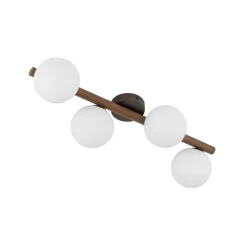Lampa sufitowa ESTERA WOOD orzech klosz biały 4xG9 * TK Lighting Clearance