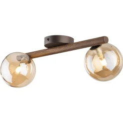 Lampa sufitowa ESTERA WOOD orzech brązowa 2xG9 * TK Lighting Clearance