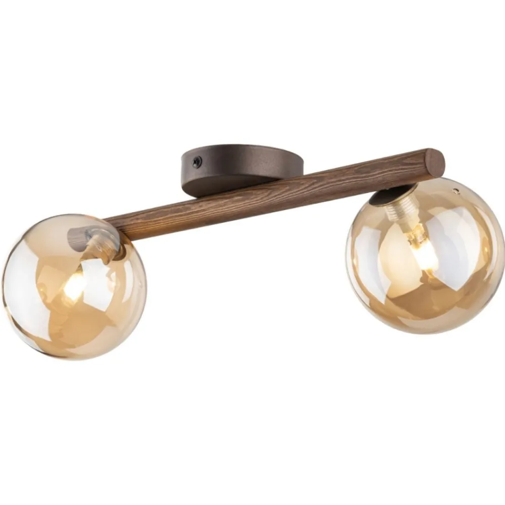 Lampa sufitowa ESTERA WOOD orzech brązowa 2xG9 * TK Lighting Clearance