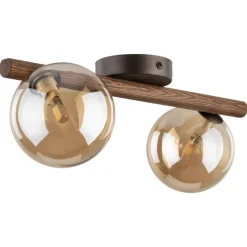 Lampa sufitowa ESTERA WOOD orzech brązowa 2xG9 * TK Lighting Clearance