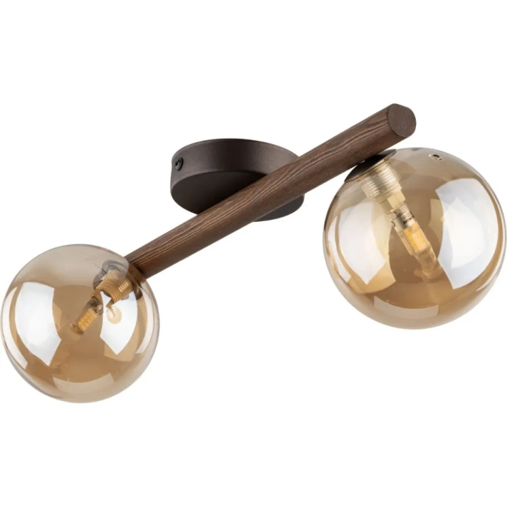Lampa sufitowa ESTERA WOOD orzech brązowa 2xG9 * TK Lighting Clearance