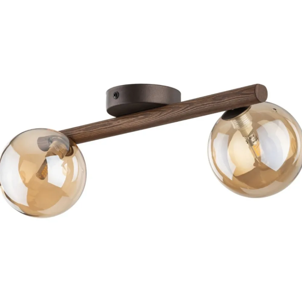 Lampa sufitowa ESTERA WOOD orzech brązowa 2xG9 * TK Lighting Clearance
