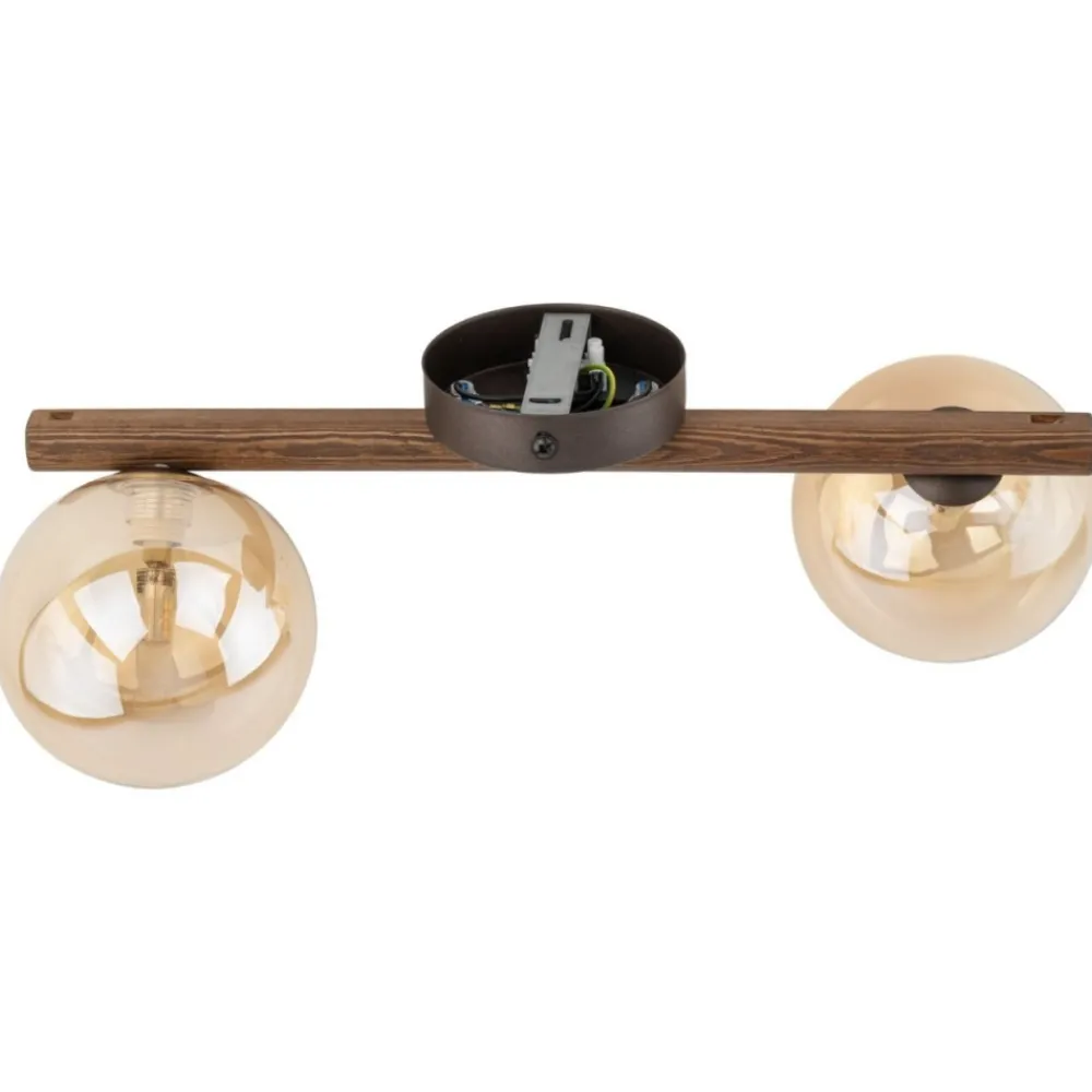 Lampa sufitowa ESTERA WOOD orzech brązowa 2xG9 * TK Lighting Clearance