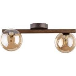 Lampa sufitowa ESTERA WOOD orzech brązowa 2xG9 * TK Lighting Clearance