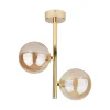 Lampa Sufitowa ESTERA Złoty Szklane Klosze 2xG9 * TK Lighting Clearance
