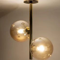 Lampa Sufitowa ESTERA Złoty Szklane Klosze 2xG9 * TK Lighting Clearance