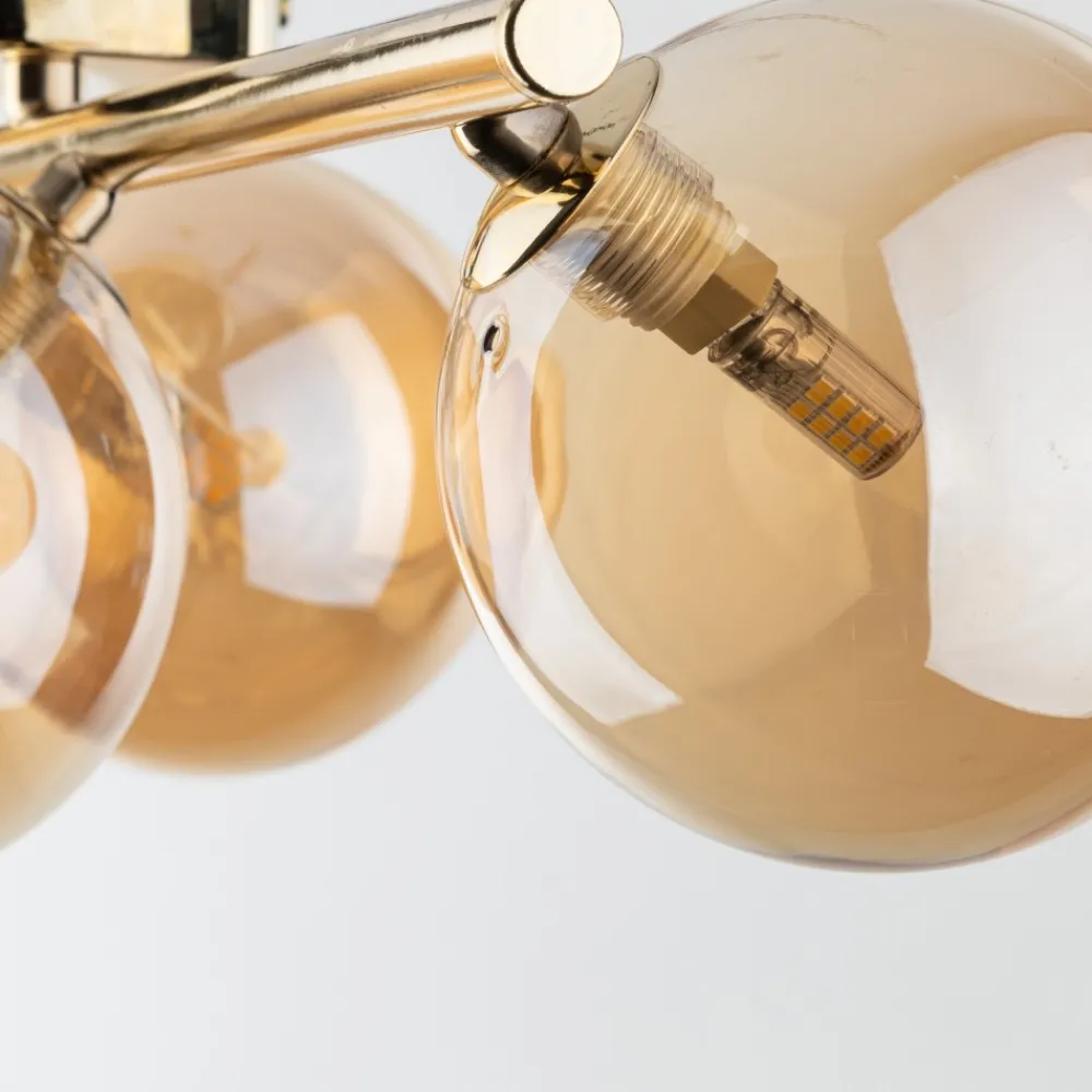 Lampa Sufitowa ESTERA Złoty Szklane Klosze 4xG9 * TK Lighting Outlet