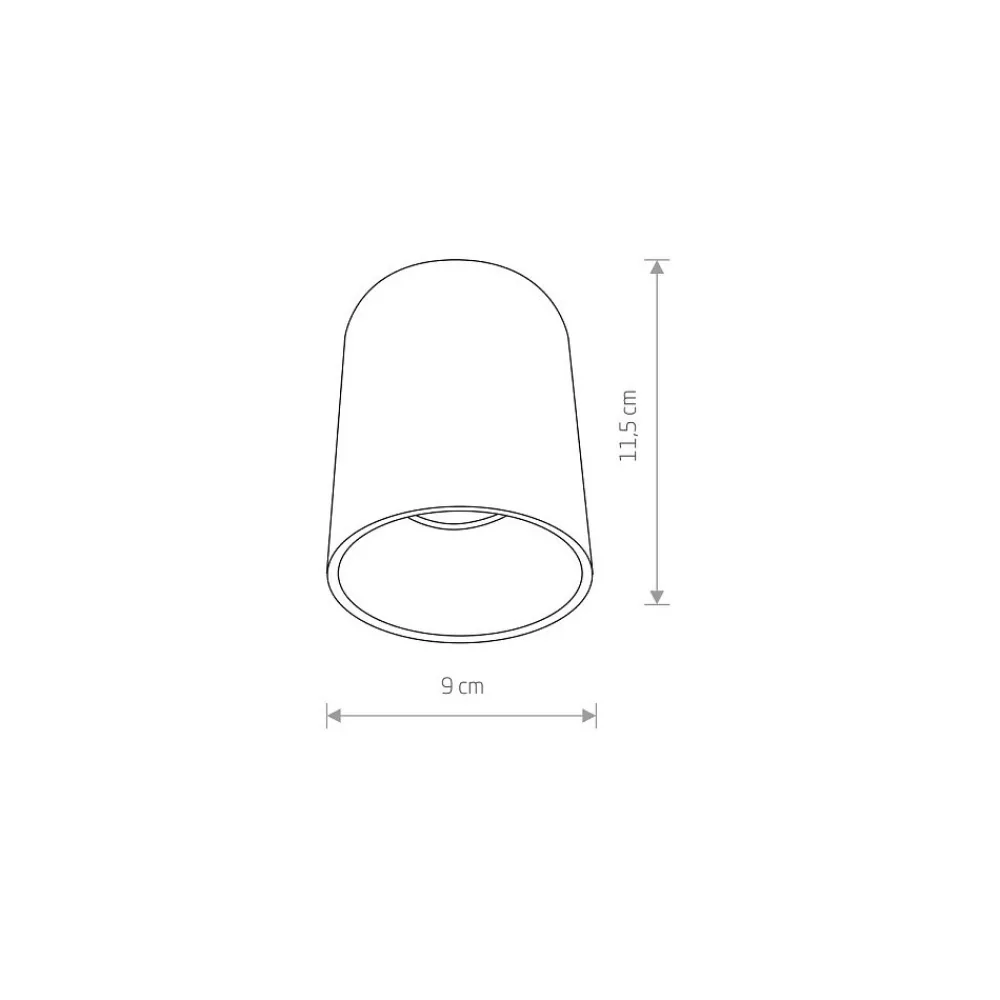 Lampa Sufitowa EYE TONE Biały Miedziany 1xGU10 IP20 * Nowodvorski Outlet