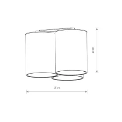 Lampa Sufitowa EYE TONE Biały Złoty 3xGU10 IP20 * Nowodvorski Sale