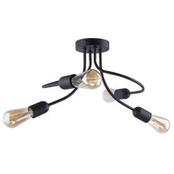 Lampa Sufitowa FADO Czarny Loft 4xE27 * TK Lighting Online