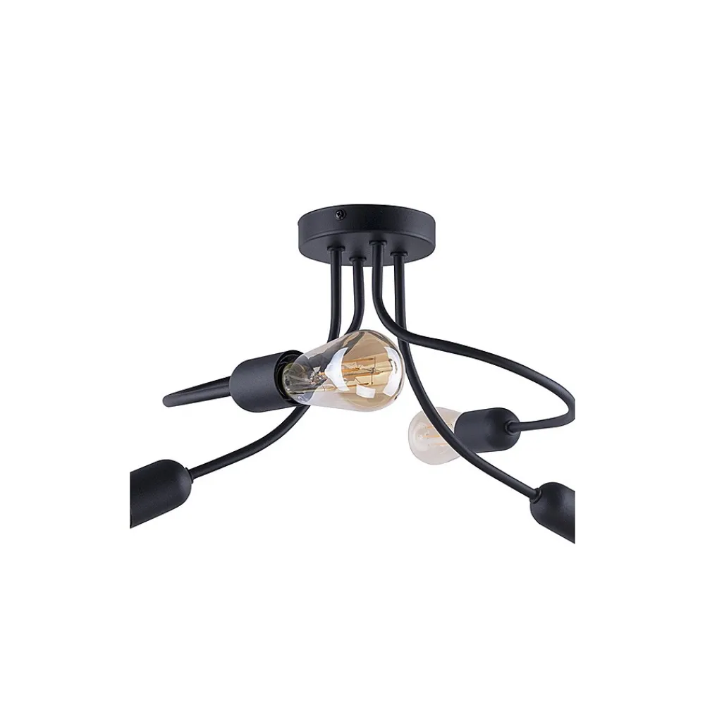 Lampa Sufitowa FADO Czarny Loft 4xE27 * TK Lighting Online
