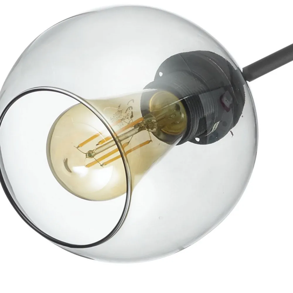 Lampa Sufitowa FAIRY Czarny Szklane Klosze 3xE27 * TK Lighting Outlet