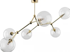 Lampa Sufitowa FAIRY Złoty Transparentne Szklane Klosze 6xG9 * TK Lighting Clearance