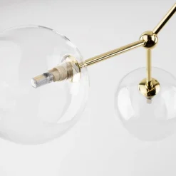 Lampa Sufitowa FAIRY Złoty Transparentne Szklane Klosze 6xG9 * TK Lighting Clearance