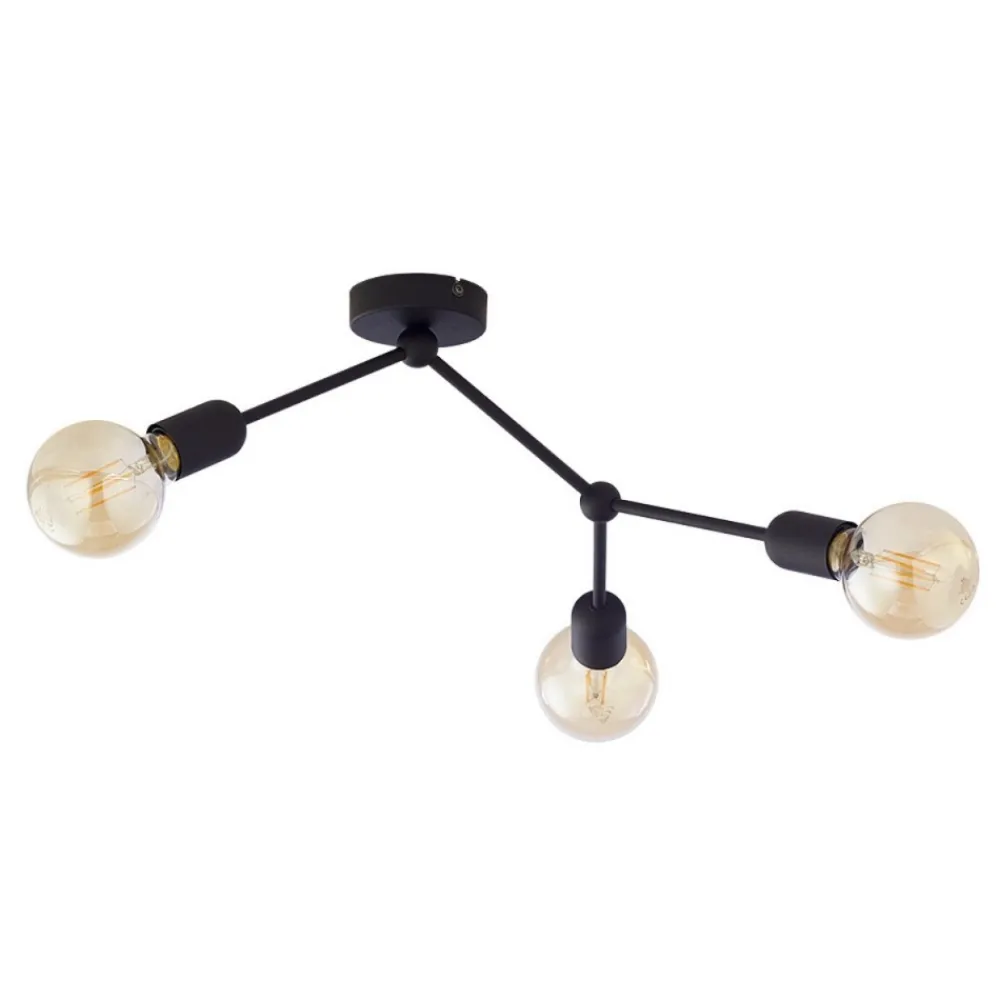 Lampa sufitowa FANTASY czarna 3xE27 * TK Lighting Sale